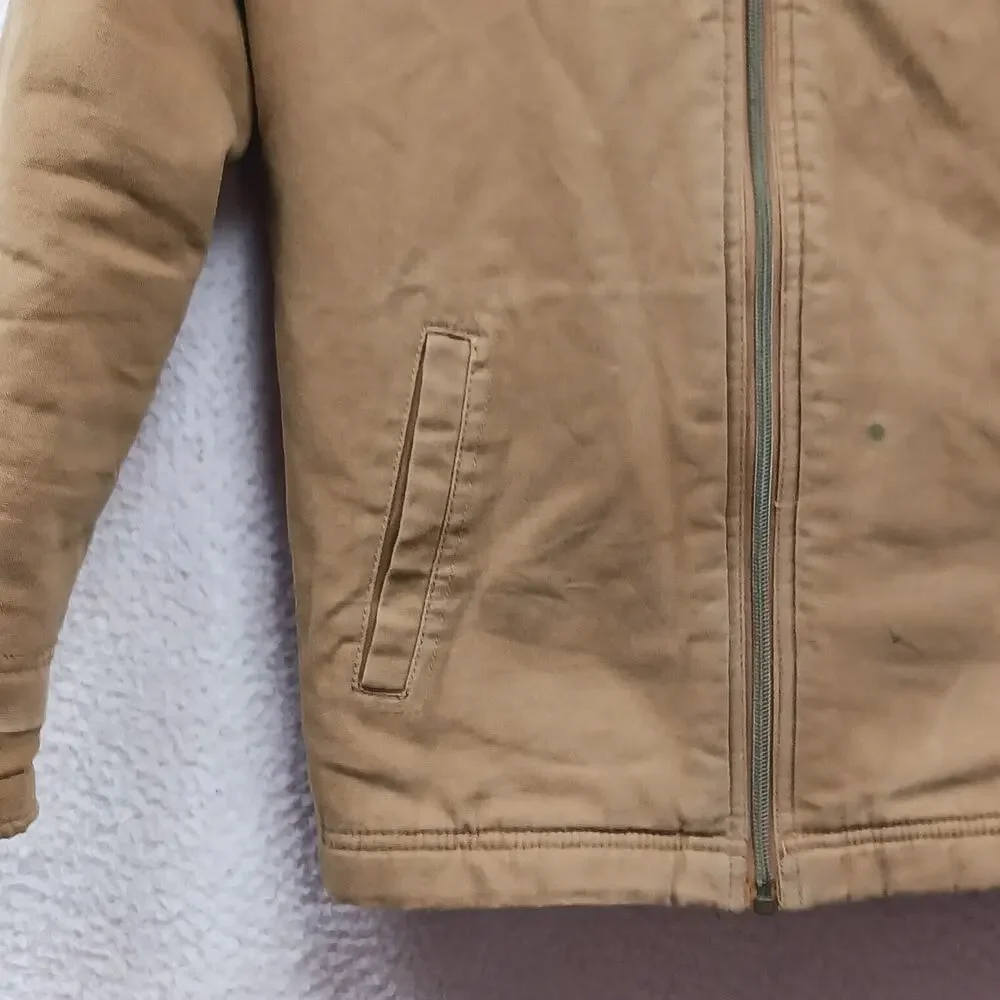 WALLS TOUGH WEAR CANVAS HOODED JACKET w/SHERPA LINING Youth‎ Large 12-14